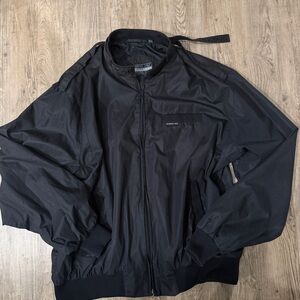 Men’s Vintage Members Only Black Windbreaker Size Large